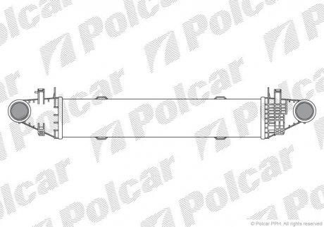 Радіатор повітря (Інтеркулер) Polcar 5070J8-3