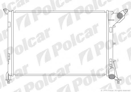 Радіатор охолодження Polcar 510108-5