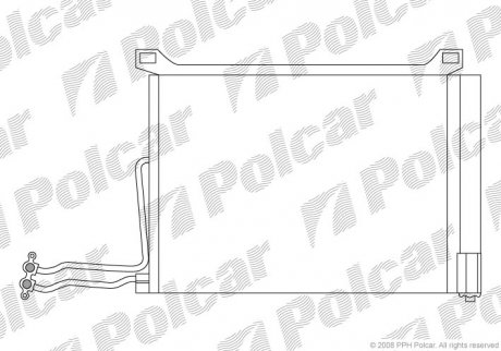 Радіатор кондиціонера Polcar 5101K82X