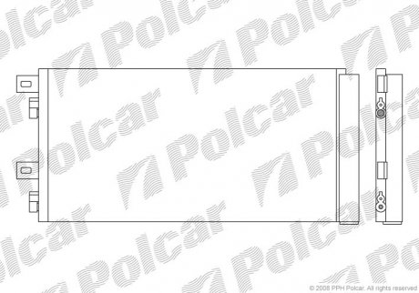 Радиаторы кондиционера Polcar 5101K8C1 (фото 1)