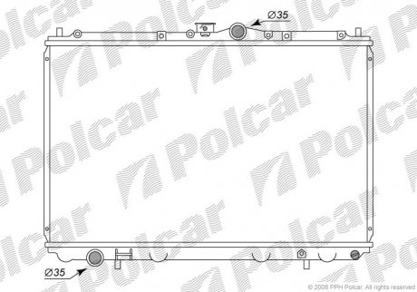 Радіатор охолодження Polcar 521008-1 (фото 1)