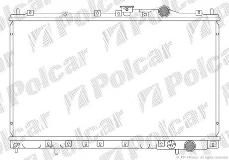 Радіатор охолодження Polcar 521708-1 (фото 1)