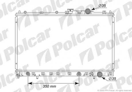 Радиатор охлаждения Polcar 522008-5 (фото 1)