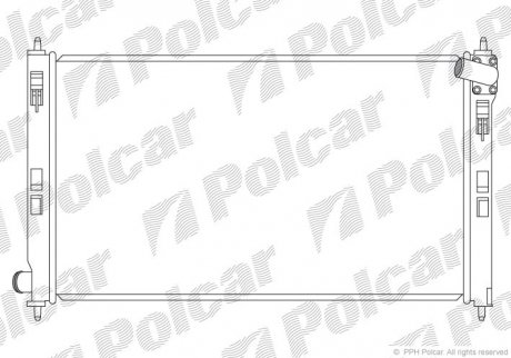 Радіатор охолодження Polcar 523408-1
