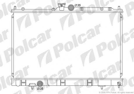 Радіатор охолодження Polcar 5265082K (фото 1)