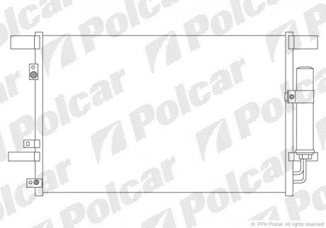 Радіатор кондиціонера Polcar 5266K8C1
