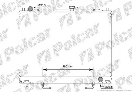 Радіатор охолодження Polcar 5274082K (фото 1)