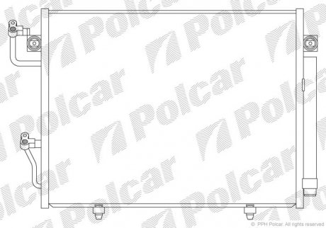 Радіатор кондиціонера Polcar 5274K81K (фото 1)