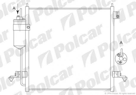 Радиаторы кондиционера Polcar 5279K81K (фото 1)