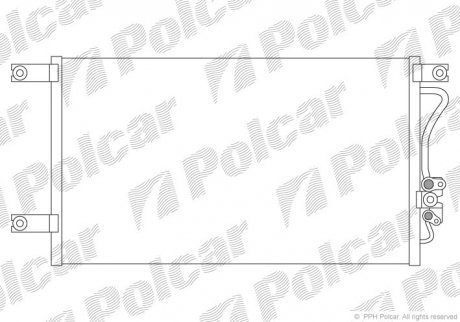 Радіатор кондиціонера Polcar 5285K8C1
