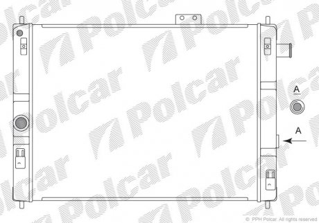 Радиаторы охлаждения Polcar 550408-4
