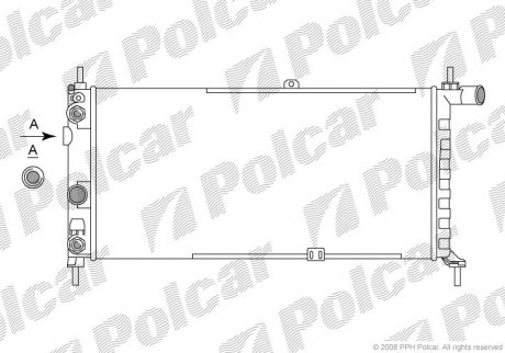 Радіатор охолодження Polcar 550508-8