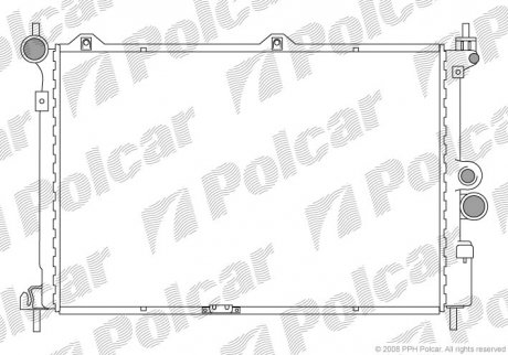Радіатор охолодження Polcar 550708-4