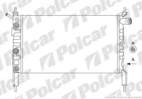 Радиаторы охлаждения Polcar 550708 (фото 1)