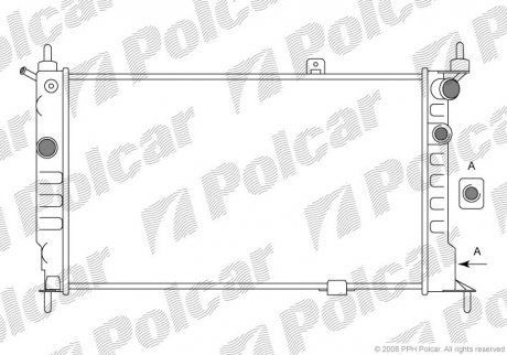 Радиаторы охлаждения Polcar 550708A5 (фото 1)