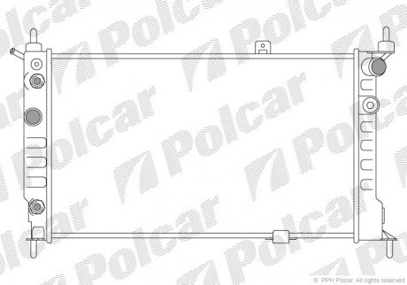 Радиаторы охлаждения Polcar 550708A7 (фото 1)