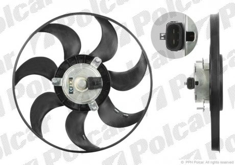 Вентилятор без корпусу Polcar 550723U2