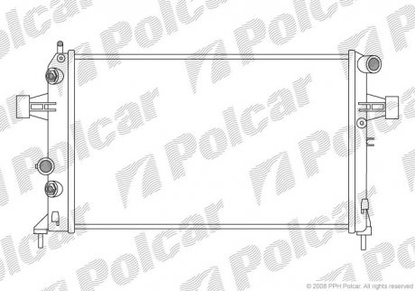 Радіатор охолодження Polcar 550808-2 (фото 1)