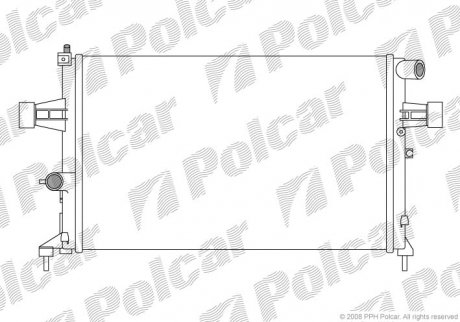 Радиаторы охлаждения Polcar 550808-6 (фото 1)