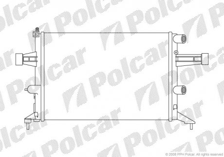 Радіатори охолодження Polcar 550808-9 (фото 1)