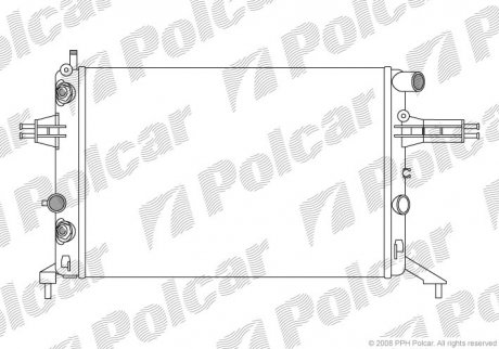 Радиаторы охлаждения Polcar 550808A7