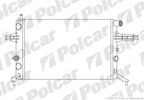 Радіатор охолодження Polcar 550808A8