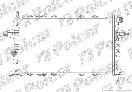 Радіатор охолодження Polcar 550808B4 (фото 1)