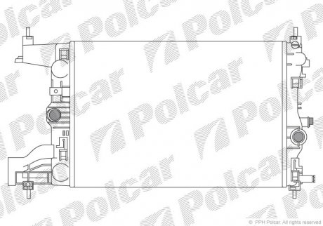 Радіатор охолодження Polcar 551108-1 (фото 1)