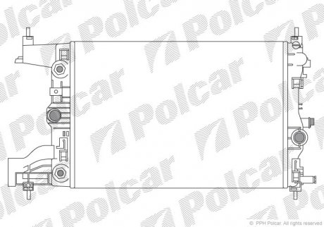 Радиатор охлаждения Polcar 551108-4