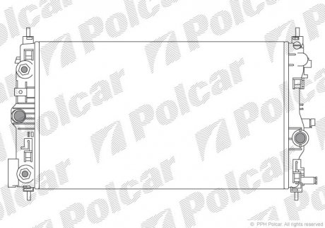 Радіатор охолодження Polcar 551108-7