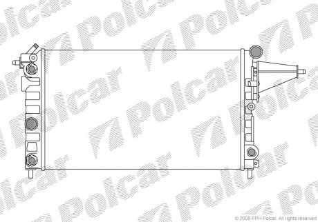 Радіатор охолодження Polcar 551408-1 (фото 1)