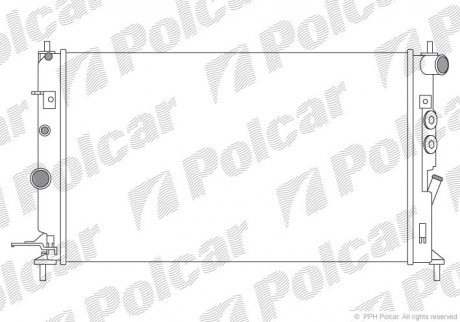 Радиаторы охлаждения Polcar 551608A9 (фото 1)