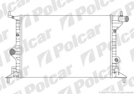 Радіатор охолодження Polcar 551608B1