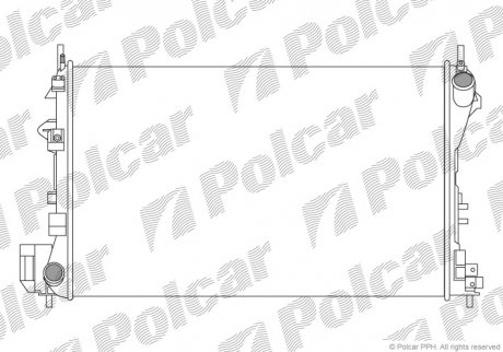 Радіатор охолодження Polcar 551808A4