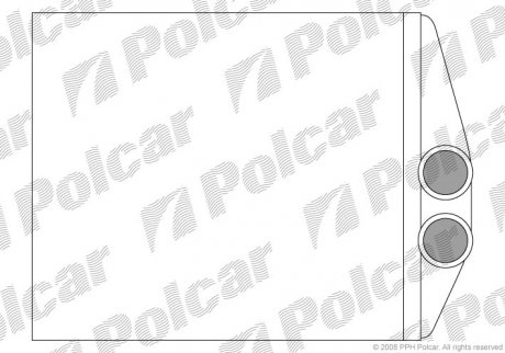 Радіатор обігріву Polcar 5518N8-1 (фото 1)