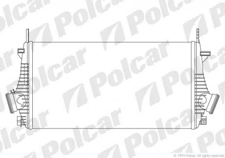 Радиаторы воздуха (Интеркулеры) Polcar 5520J8-1 (фото 1)