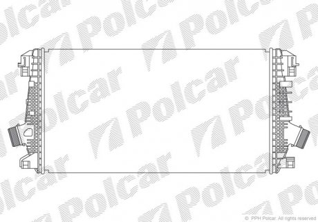 Радіатор повітря (Інтеркулери) Polcar 5520J84X