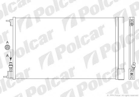 Радіатор кондиціонера Polcar 5520K81X
