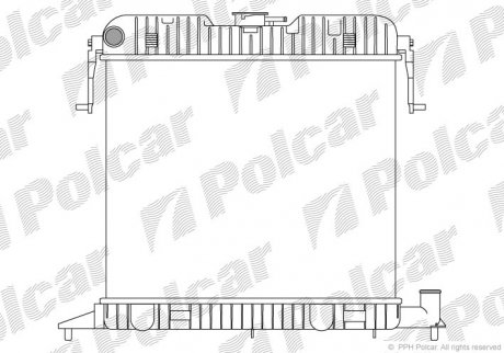 Радіатор охолодження Polcar 552508-1