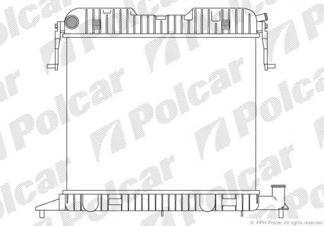 Радіатор двигуна Polcar 552508-3 (фото 1)
