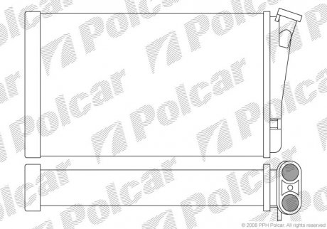 Радіатор обігріву Polcar 5527N8-1 (фото 1)