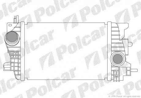 Радіатор повітря (Інтеркулер) Polcar 5546J83X