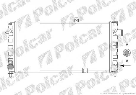 Радіатор охолодження Polcar 555108-2 (фото 1)