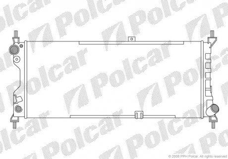 Радіатор охолодження Polcar 555508A3 (фото 1)