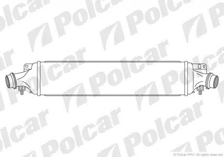 Радіатори повітря (Інтеркулери) Polcar 5558J8-3