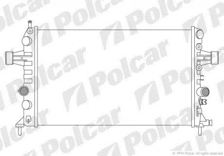 Радиаторы охлаждения Polcar 556008-3 (фото 1)