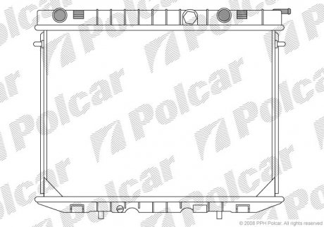 Радіатор охолодження Polcar 558008-1 (фото 1)