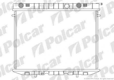 Радіатор охолодження Polcar 558008-3