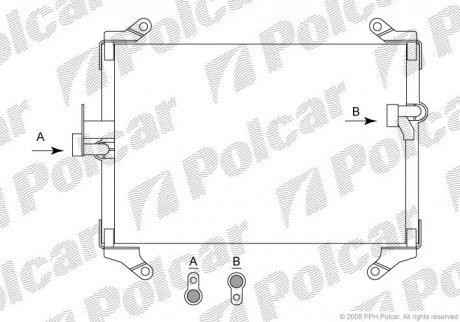 Радиаторы кондиционера Polcar 5702K8C1 (фото 1)