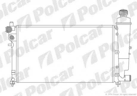 Радиаторы охлаждения Polcar 570608-7 (фото 1)